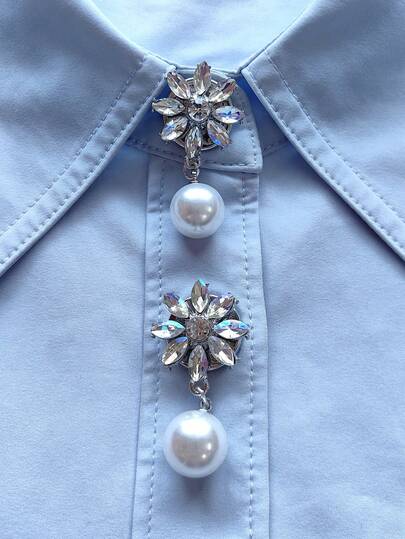 1PC/2PCS Elegant Geometry Button Covers, Shirts Button Cover Clip On Button Covers Fashion Crystal Cufflinks Cover, Suitable For Tuxedo And Wedding Dresses Decoration