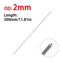 Multi-Size Aluminum Tube 2-5mmx300mm 6063 Alloy For DIY Crafts Bathroom Racks Easy Cutting Welding Surface For Electroplating - Silver - View 6