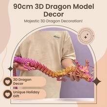 3D Printed Dragon Model For Valentine's Exchange Toy,Valentine Party Favor, Prize Supplies, 1 Count Creative Desktop Decoration, Dragon Model Ornament, 3d Printed Fidget Toys,Office Desktop Decoration, Perfect Holiday Gift,Easter Egg Gifts,3d Printed Stuff - Red Blue - View 22
