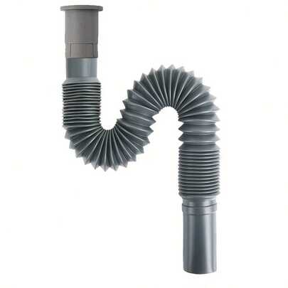 Tubo de desagüe extensible para fregadero, de plástico reforzado y a prueba de olores, de instalación rápida y sencilla