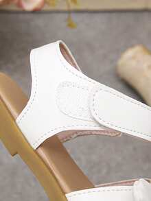 Girls' White Princess Sandals, Great For Holiday Parties & Summer Trips - White - View 5