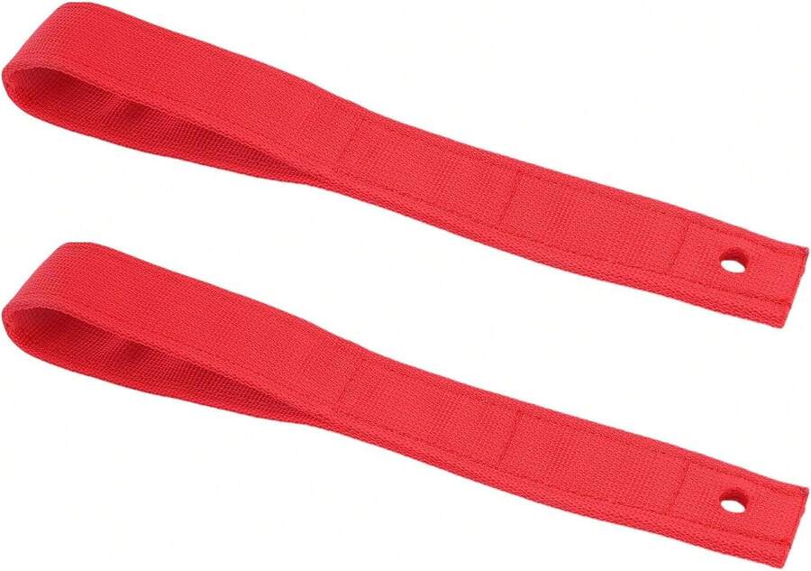 Fydun 2 Pcs Correa de Tira de la Manija de la Puerta UTV Manijas Interiores para Coche para  X3 X3 MAX All 2017-2025 (Rojo) - Rojo - Ver 1