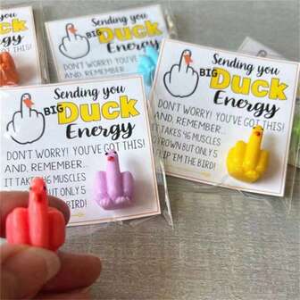 1pc Mini Duck Card Gift Christmas Halloween Decoration Handmade Gift Bag For Loved Ones And Friends