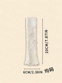 Knitted Sock Set With Bow Detail, Neutral-Coloured Ribbed Socks, Ladies' Soft And Comfortable Socks, Suitable For Year-Round Home Wear. - Multicolor - View 7