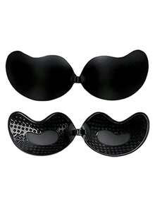 半对隐形提臀无背文胸，女士无缝自粘硅胶乳贴，连衣裙/内衣/无肩带文胸，情人节礼物 - 彩色 - 查看 27