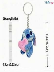 Disney 1pc Authorized Stitch Acrylic Phone Keychain, Cute Decoration Accessory, Holiday Gift - Multicolor - View 7