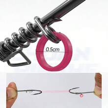 Hook Walker Walker - Soporte De Cebo De Acero Al Carbono, Ganchos Fijos Luminosos De Camarones vivoss Accesorios pescaa para Agua Dulce Y Agua Salada, Incluye Lneas Y Pesos Adecuados para Capturar - pequeño - Ver 9