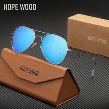 HOPE WOOD HOPEWOOD New Fashion Aviator , Unisex, Alloy Frame Driving Casual Stylish Glasses - A - View 11