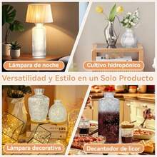 Juego de 40 Jarrones de Vidrio Transparentes para Centros de Mesa Floreros Decorativos para Mesa con Diseño Clásico Floreros de Cristal para Bodas/Eventos/Hogar 40 Transparente - Transparente - Ver 7