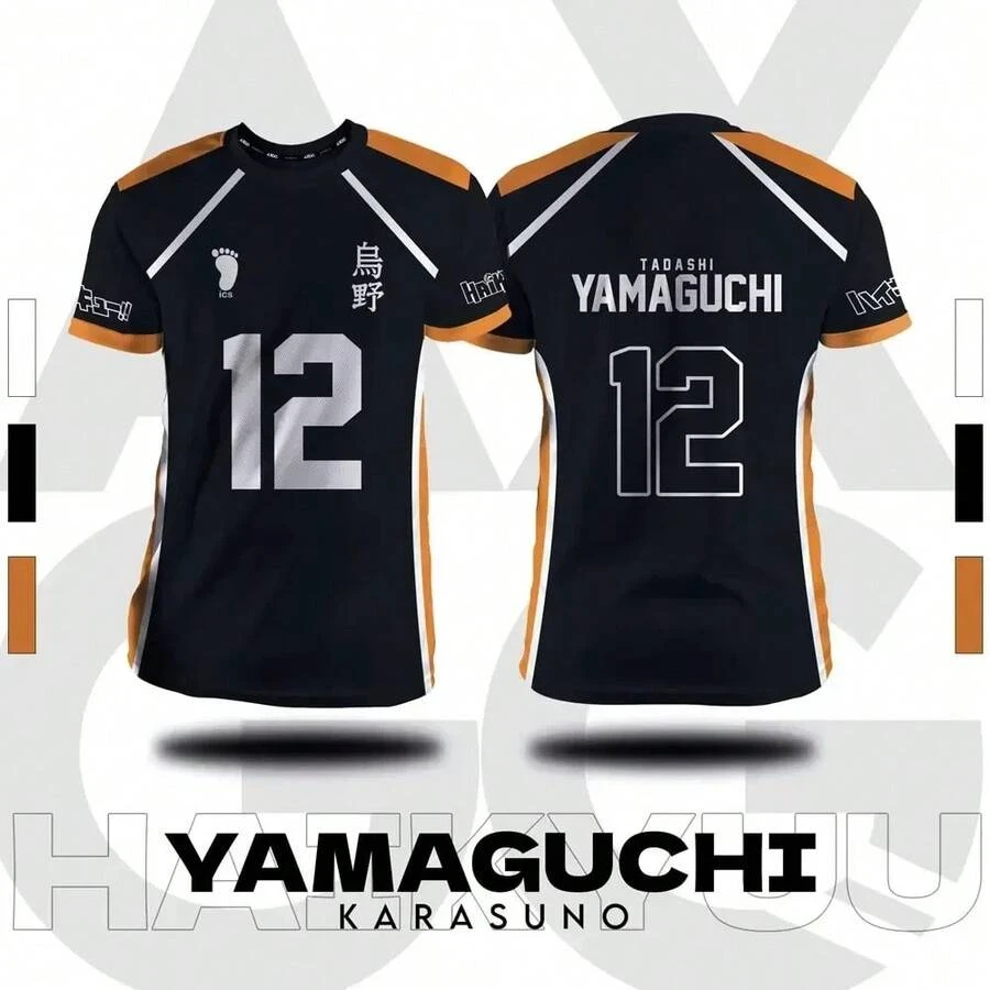 Haikyuu Fukurodani Hinata Cartoon Anime Cosplay Men Jersey Short Sleeve Kids Tee Clothing Unisex Tops New Fashion Women T-Shirt - 0ff-3dqz9 - 查看 1