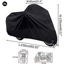 Funda para Motocicl Impermeable protector  - Polvo a escoros y cubia reente al agua con protección UV XL - como en la foto - Ver 5