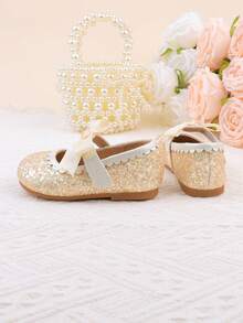 Girls' Formal Dress Shoes, Ballet Shoes, Mary Janes, Suitable For Weddings, Parties, Performances, Holidays, Comfortable And Versatile Flat Shoes For Toddlers, Little Girls, And Children