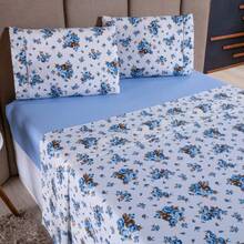 4-Piece Sheet Set, 100% Cotton Percale, Single, Double, Queen, King Sizes - HOA TIFF - Xem 2