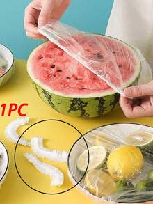 1卷易撕保鲜膜，无需裁剪，适用于微波炉和冰箱的食品保鲜膜，厨房保鲜密封膜 - 彩色 - 查看 8