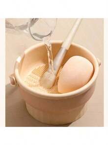 1pc Makeup Brush Cleaning Bowl, Makeup Sponge Drying Rack, Beauty Cleaning Tool - Multicolor - View 6