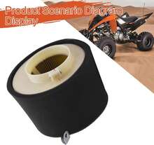 Labwork - Filtro de aire de repuesto para Kawasaki Mule 500 520 550 600 610 2500 2510 repuesto para 11029-1004 - negro - Ver 2