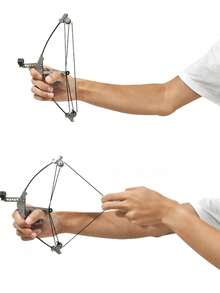 1 Set Outdoor Hunting Archery Equipment Mini Compound Bow Kit, Suitable For Archery Enthusiasts As Mini Practice Assistant, Shooting Training With Small Arrows, Portable Mini Compound Bow, Outdoor Leisure Competitive Shooting Toy