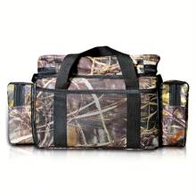 防水多功能渔具包，适合户外运动和钓鱼 - 棕色 - 查看 6