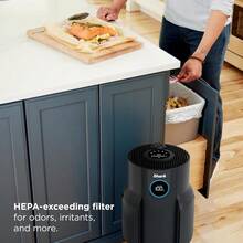PZW Purificador de aire Shark para el hogar NeverChange para habitaciones grandes filtro que supera HEPA captura contaminantes caspa de mascotas polvo olor humo y más neutralizador de olores2537 - Carbn650 pies cuadrados - Ver 8