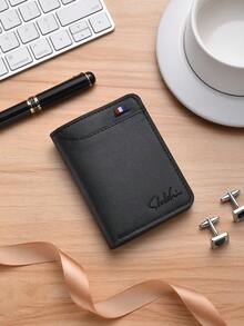 SHABILI Tarjetero ultradelgado de una sola pieza, estuche compacto minimalista para tarjetas bancarias, monedero portátil para tarjetas - Negro - Ver 8