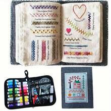 This Brand-New DIY Embroidery Stitch Book Set Includes An English Instruction Manual And 86 Embroidery Stitches. It's Especially Suitable For Beginners Practicing Embroidery Stitches And Is Also The Best Choice For Embroidery Enthusiasts To Improve Their Skills. - Multicolor - View 2