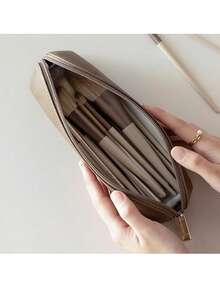 1 pezzo Astuccio alla moda in pelle/PU vintage, portamonete, custodia per cancelleria, organizer per forniture scolastiche