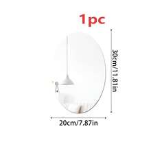 OUTANA 1片无框自粘全身镜墙贴。可移除、防碎、非玻璃材质的长方形镜子,适用于卧室、健身房门、客厅、浴室和办公室,可用作装饰化妆镜或墙镜。 - 彩色 - 查看 20