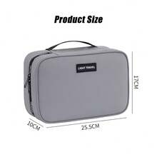 Large Capacity Business Travel Toiletry Bag, Multi-Compartment Design, Foldable Organizer Bag, Grid Partition Storage, Wet & Dry Separation, High-End Cosmetic Bag For Makeup, Skincare, Face Masks, Brushes,Pouch,Makeup Pouch,Travel Essential - Multicolor - View 11