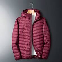 Men's Athletic Down Jackets - Men - Burgundy - View 6