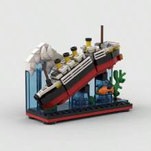 Classic Shipwreck MOC Building Blocks Ship Set, Adult DIY Assembling Boat Brick Toy Model, Suitable As Birthday, Halloween, Christmas Gift - Model - View 5