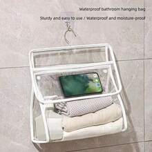 Waterproof Hanging Bathroom Bag, Dorm Bathroom Organizer For Dirty Clothes, Waterproof Phone Holder, Thick Storage Bag - Multicolor - View 3