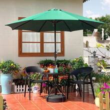 Shade Sails - Green + 6 Ribs-2m(6.6ft) - View 6