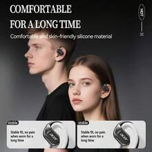 Acer OHR510 Bluetooth Earphones Open-Ear Design With Charging Case Non-In-Ear OWS Wireless Earbuds Ear-Hook Style Heavy Bass Stereo Call Noise Cancellation Compatible With IOS/Android Phones - Beige - View 6