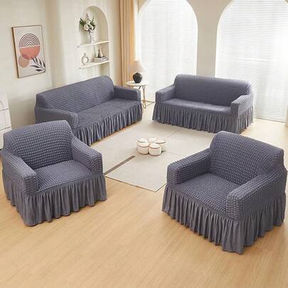 Sofa Covers For Couches,Stretch Sofa Slipcover, 1/2/3/4 Cushion Couch Cover Armchair Sofa Covers Furniture Protector With Skirt Washable,Couch Cover,Sofa Cover