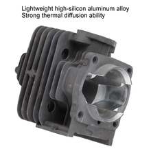 Cylinder Piston Kit for 52CC 44F‑5 Engine Carbon Brush Cutting Machine Parts Set 44mm - Negro - Ver 8