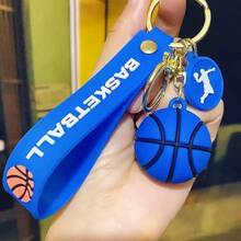 3 Stücke Basketball Schlüsselanhänger - Orange/Blau/Rot dynamisches Basketball Design, Schlüsselringe für Rucksäcke, Autoschlüssel, Sporttaschen - Sportgeschenk für Männer, Frauen, Basketball-Fans und Enthusiasten - Basketball Liebhaber Accessoires, Rucksack Hängedekoration, modischer Schlüsselanhänger, langanhaltend Ornament, Muss-haben für Teamunterstützer - Verschiedenfarbig - Übersicht 6