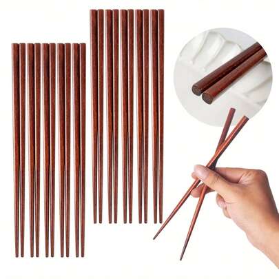 20pcs (10 Pairs) Reusable Spiral Design Chopsticks - Textured Anti-Slip, Suitable For Sushi, Dumplings, Noodles, Hot Pot, Korean And Chinese Cuisine