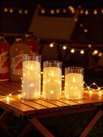 Lyxiga mjuka inredningsrekvisita för vardagsrum och sovrum, fest- och frieriatmosfärdekoration, lyxig snedställd cylinderformad LED-ljuslampa med dubbel effekt och inbyggd ljusslinga, simulerat ljus, skapande av hematmosfär, romantisk miljö med mjuk inredning, lampa för varm ljusatmosfär