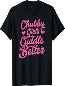 Funny  Girls Cuddle Better Designer T-Shirt - Black - View 1