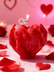 1pc Heart-Shaped Scented Candle, Creative Home Decor, Long-Lasting Burn, Gift For Her, Home Decoration, Romantic Wedding Decor Candle & Commemorative Gift, Suitable For Couples, Lovers, Brides, Anniversary, Engagement, Birthday, Christmas, Valentine's Day, Room Decoration - Multi Scents - View 13