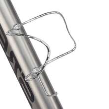 plselis 1pc Titanium Alloy 3D Printed Ultralight Integrated Bicycle Water Bottle Cage, Road/Mountain Bike Cup Holder - Silver - View 7