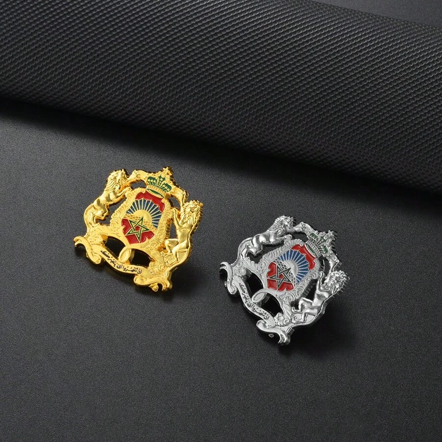 1pc Morocco Brooch For Women Girls Stainless Steel Moroccan Maroc Jewelry