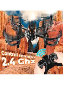 ELE-GATE Kit de Mini Dron para niños y niñas-El montaje es simple, cultiva la capacidad creativa de los niños y el interés de la tecnología de la Asociación de Ciencia y tecnología - Negro - Ver 1