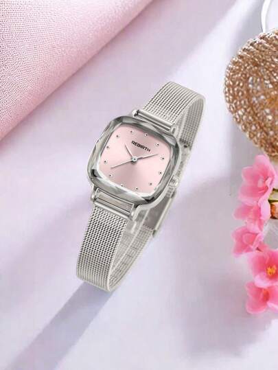 1pc Vintage Elegant Square Women's Watch, Suitable For Daily Wear