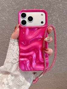 Rose Red + Rhinestone Bracelet