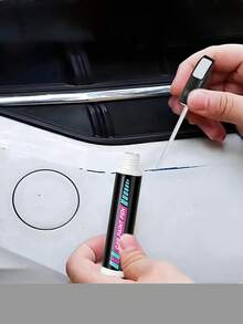 HGKJ 汽车补漆笔，红色补漆笔+去除剂，通用型，适用于深浅划痕，无需抛光，轻松快速修复车漆，高品质深划痕修复工具，汽车补漆笔刷，汽车维修工具，适用于汽车/摩托车/车身，汽车补漆笔，划痕修复，车辆颜色修复，翻新笔 - 彩色 - 查看 2