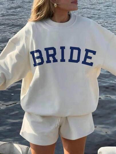 Bride Varsity Sweatshirt, Minimalist Bride Sweater, Bridal Shower Gifts, Future Mrs Sweatshirt, Brid