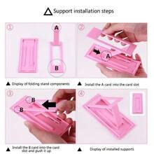 Apple Kids Ipad Case Pink 1pc Rabbit Design Anti-Fall Silicone Case With Holder Compatible With IPad & Compatible With IPad 9th Gen/IPad 10th Generation Kawaii - Pink - View 12