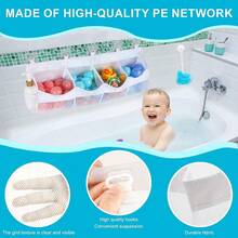 Large Capacity Wall-Mounted Bathroom Storage Hanging Bag, Children's Bathroom Toy Organizer