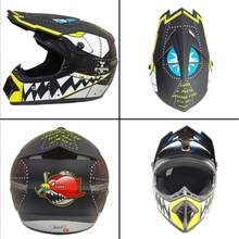 Casco Para Motocross Certificado Dot + Abs Gogles + Regalo - Rojo - Ver 5
